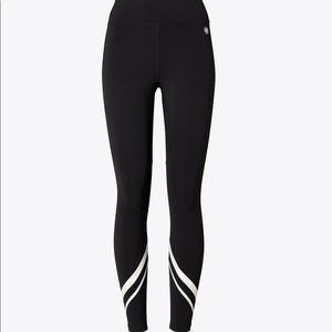 Tory Burch Sport Chevron Leggings- washed but not worn